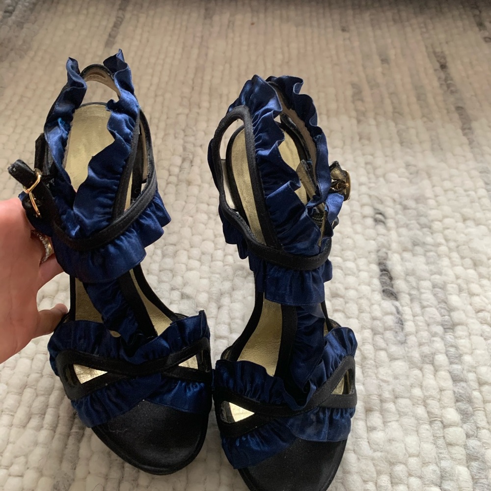 Bruno Frisoni (roger vivier designer) satin sandals